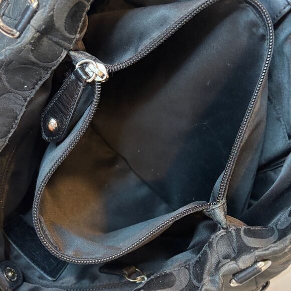 Coach Ashley Signature “C” Logo Sateen Carry-All - Picture 13 of 16